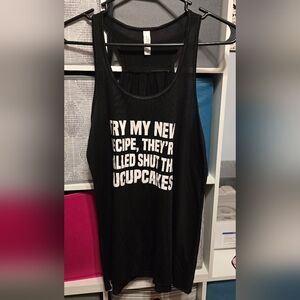 Bella Canvas Black and White Tank Top Bold Graphic